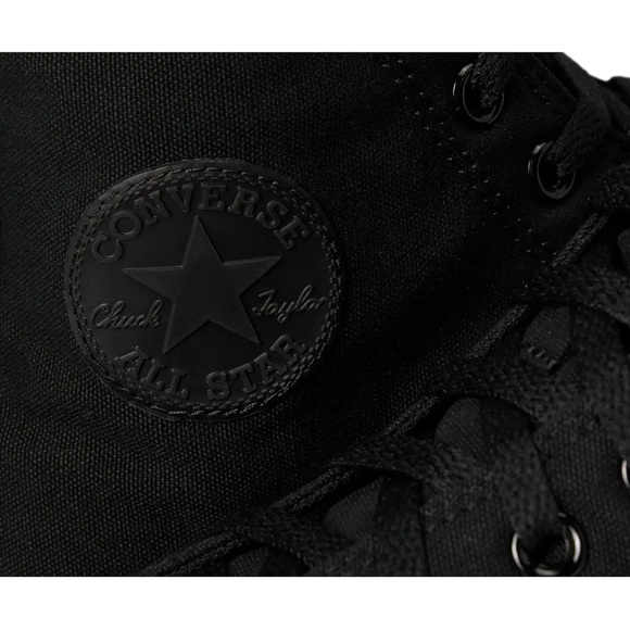 The Chuck Taylor All Star sneakers converse in monochrome black size 9 women’s - Picture 6 of 8